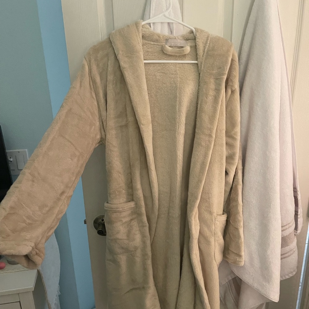 Summer & Rose Cozy Robe in Tan